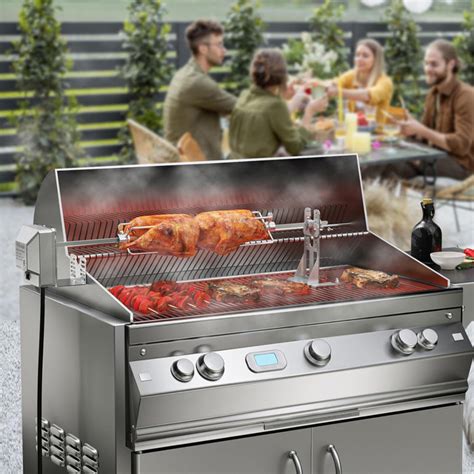 28 inch stainless steel box for rotisserie|Stainless Steel Rotisserie Kit for Most Gas Grills.